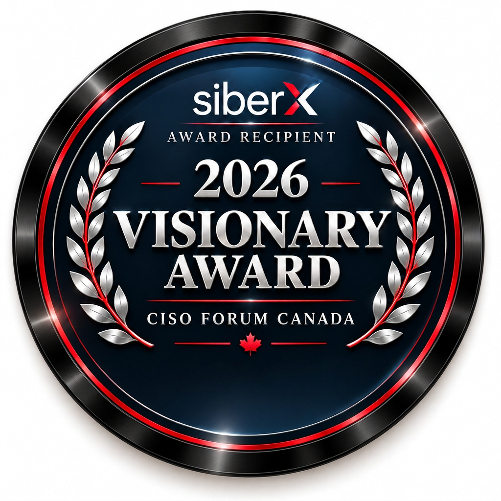 SiberX 2026 Visionary Award medallion from CISO Forum Canada